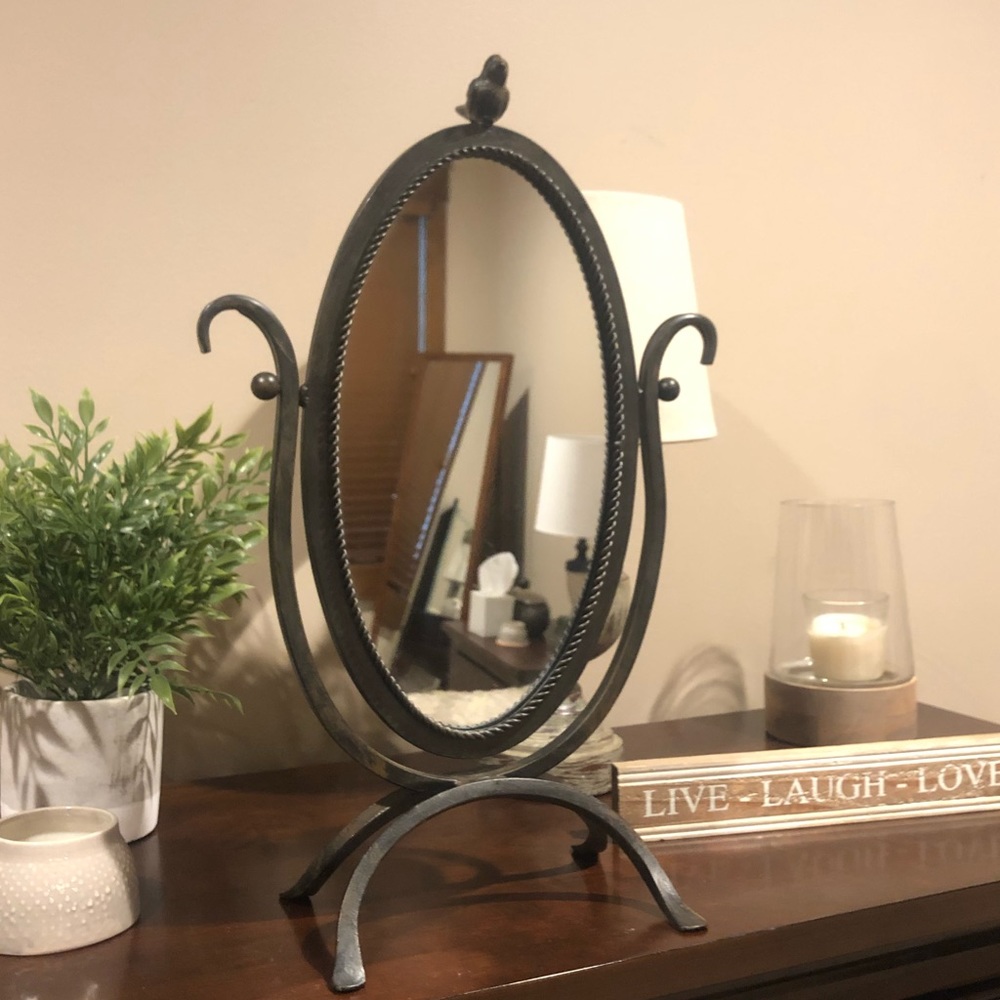 Free Standing Dresser Table Bird Mirror